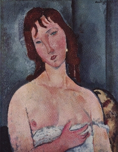 Junge Frau nach Modigliani